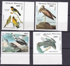 Congo 1985 fauna pasari Audubon MI 994-997 MNH ww81 foto