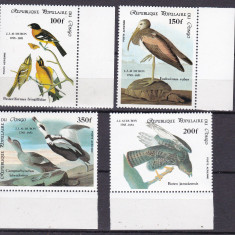 Congo 1985 fauna pasari Audubon MI 994-997 MNH ww81