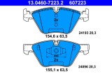 ATE 13.0460-7223.2 set placute frana,frana disc