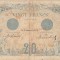FRANTA 20 FRANCS FRANCI 27-12-1912 Uzata