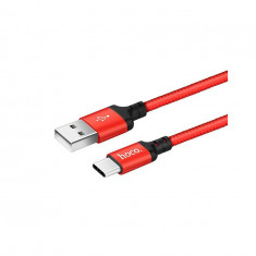 Cablu de date Hoco Premium USB C Tip-C la USB 2.0 2A-Lungime 2 Metri-Culoare Roșu