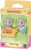 Figurine Sylvanian Families-Gemenii Catelusi Husky, Epoch