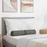 vidaXL Perne Bolster 2 pcs Gri deschis &Oslash; 15 x 40 cm 42014303