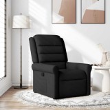 VidaXL Fotoliu rabatabil, negru, material textil