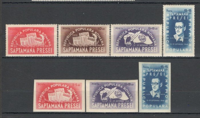 Romania.1948 Saptamina presei democrate TR.135