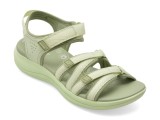 Cumpara ieftin Sandale CLARKS verzi, MIRA MADI, din material textil
