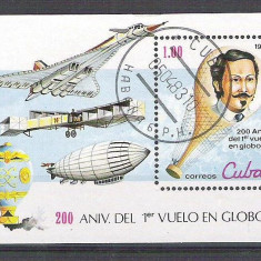 Cuba 1983 Aviation, perf. sheet, used AA.016