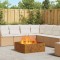 vidaXL Cuptor de foc Maro 80 x 80 x 30 cm Oțel rezistent la intemperii 858929