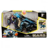 Robot dragon cu lumini si sunete, Happy Kid, M.A.R.S. 18 cm, Albastru