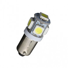 Led BAX9S 5 SMD Alb