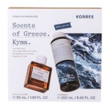 Set Korres Kyma Barbati: Apa de Toaleta 50ml + Gel de Dus 250ml - Cedru, Nucsoara, Lime