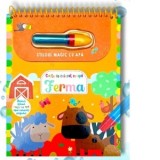 Ferma. Carte de colorat cu apa