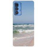 Husa compatibila cu Motorola G50 model Clear sky over beach, Silicon, TPU, Viceversa, Transparent, Carcasa