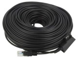 Cablu RJ45 Goobay 50m Negru cu Mufă F TAE - Cod 60663