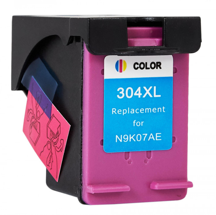 Cap de imprimare pentru HP , N9K07AE / 304XL , rem. , multicolor , 18 ml , bulk
