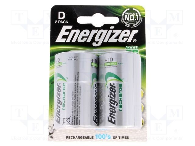 Acumul: Ni-MH D 1,2V 2500mAh 2buc.