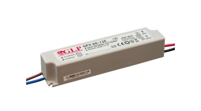 GLP GPV-60-24E, sursă de alimentare GLP seria GPV 24V/2.5A, CV, fără PFC, carcasă din plastic IP67, interval de intrare UE foto
