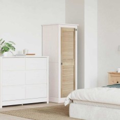 vidaXL Ușă de Dulap natural 140.5 x 2.1 x 49.5 cm Lemn masiv de pin