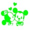 Sticker decorativ pentru intrerupator, Mini cu Miki, 11 cm, 12200ST-11
