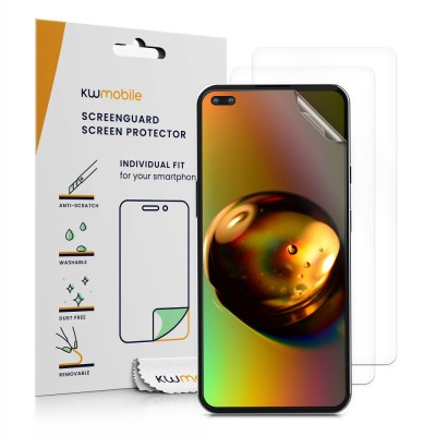 Set 3 folii de protectie Kwmobile pentru OnePlus Nord, Fata, Polimer, 57683.1 foto