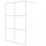 Cumpara ieftin Paravan dus walk-in, alb, 140x195 cm, sticla ESG transparenta