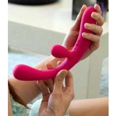 Vibrator iepure din silicon cu functie de incalzire Reflexx Rabbit 3 - cu