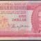 Bancnota Barbados 1 Dolar (1973) - P29 VF ( vezi descriere )