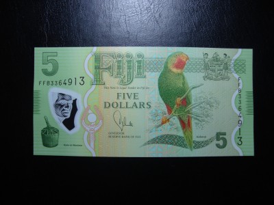 FIJI 5 DOLARI UNC foto