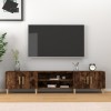 VidaXL Comodă TV, stejar fumuriu, 180x31,5x40 cm, lemn prelucrat