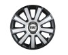 Set 4 capace roti Flash Gri-Negru R14 pentru gama auto Fiat, Autohelix MSA