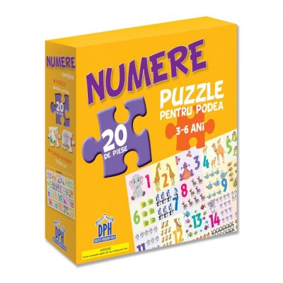 Numerele - Puzzle Podea 50X70 + Afis 50X70, - Editura DPH foto
