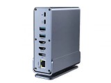 Docking station USB type C la HDMI/DP 4K60/Gigabit Ethernet/USB-A/USB-C + PD, SD/microSD, Audio, Value 12.99.1142