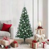 VidaXL Pom de Crăciun artificial pre-iluminat cu 150 LED Verde 150 cm 3396752