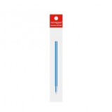 Rezerva pix cu gel si guma de sters, 0.7mm, cu capac,grip cauciucat, scris albastru