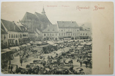 Brasov - Marktplatz, trasuri, animatie, Levelezo-Lap, necirculata foto