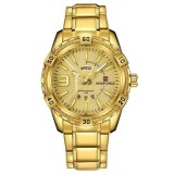 Ceas barbatesc Naviforce Auriu Quartz Otel Data Analog