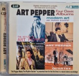 Art Pepper &lrm;&ndash; Four Classic Albums_ NM / NM dublu cd muzica jazz _ Avid Jazz, UK, 1998