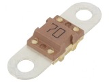 Siguranţă auto 70A 32VDC M5 cupru 16x12x8mm, Littelfuse