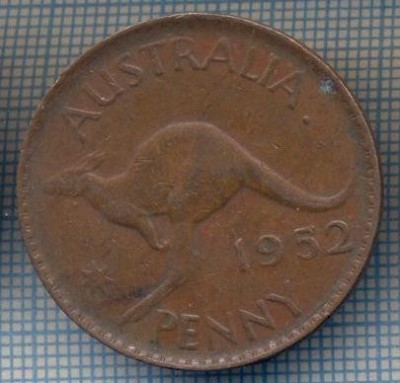 AX 912 MONEDA- AUSTRALIA - 1 PENNY -ANUL 1952 -STAREA CARE SE VEDE foto