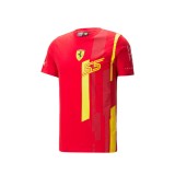 Ferrari tricou de bărbați Carlos Sainz SE red F1 Team 2023 - XXL