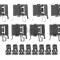 Set accesorii, placute frana TOYOTA AURIS (ZWE18, NZE18, ZRE18) (2012 - 2016) BOSCH 1 987 474 468