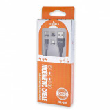 Cumpara ieftin Cablu De date Si Incarcare Universal x3 mufe,Fast Charging, 3.4A , Usb-C , Micro-usb , Lightning culoare gri
