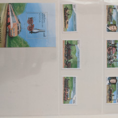 laos - Timbre trenuri, locomotive, cai ferate, nestampilate MNH