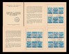 1961 Exil Romania - Set 3 carnete filatelice Pro Amnistia / Capcana sovietica, varietati cu cate 2 triptice supratiparite