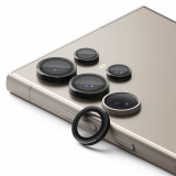 Cumpara ieftin Folie Camera pentru Samsung Galaxy S24 Ultra, Ringke Camera Lens Frame Glass, Black