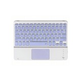 Tastatura cu touchpad BT mini alb+albastru