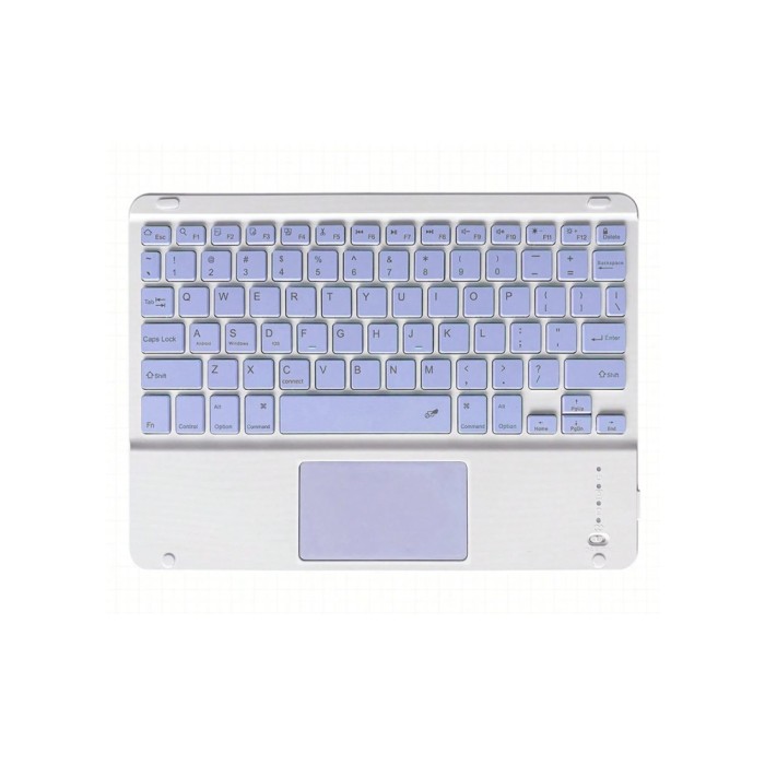 Tastatura cu touchpad BT mini alb+albastru