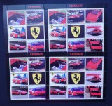 Timbre Turkmenistan: Ferrari, 4x8v+1vg, MNH**, 4 coli mici, TU PLR 60A - Colectie