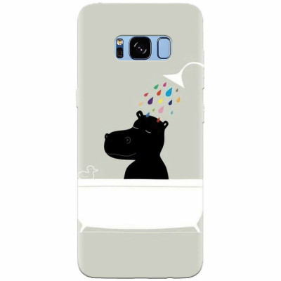 Husa silicon pentru Samsung S8, Hippo Bath foto