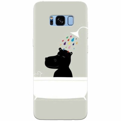 Husa silicon pentru Samsung S8 Plus, Hippo Bath foto